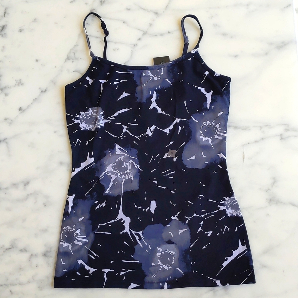 NWT. Express Sexy Basic Bra Cami with multi color floral and adjustable straps.